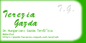 terezia gazda business card